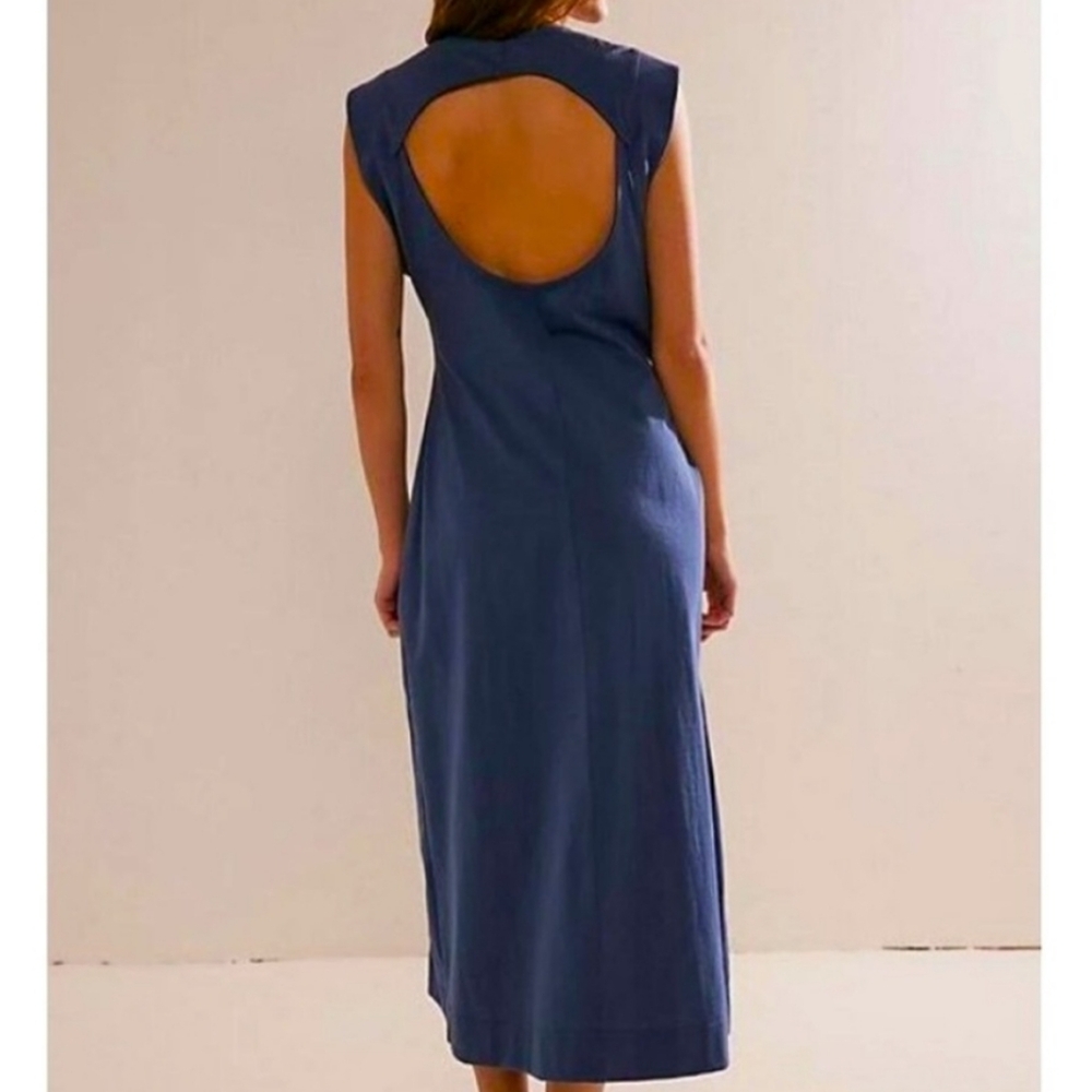 Free people beach simon open back sleeveless maxi dress